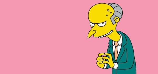 Mr. Burns, Os Simpsons